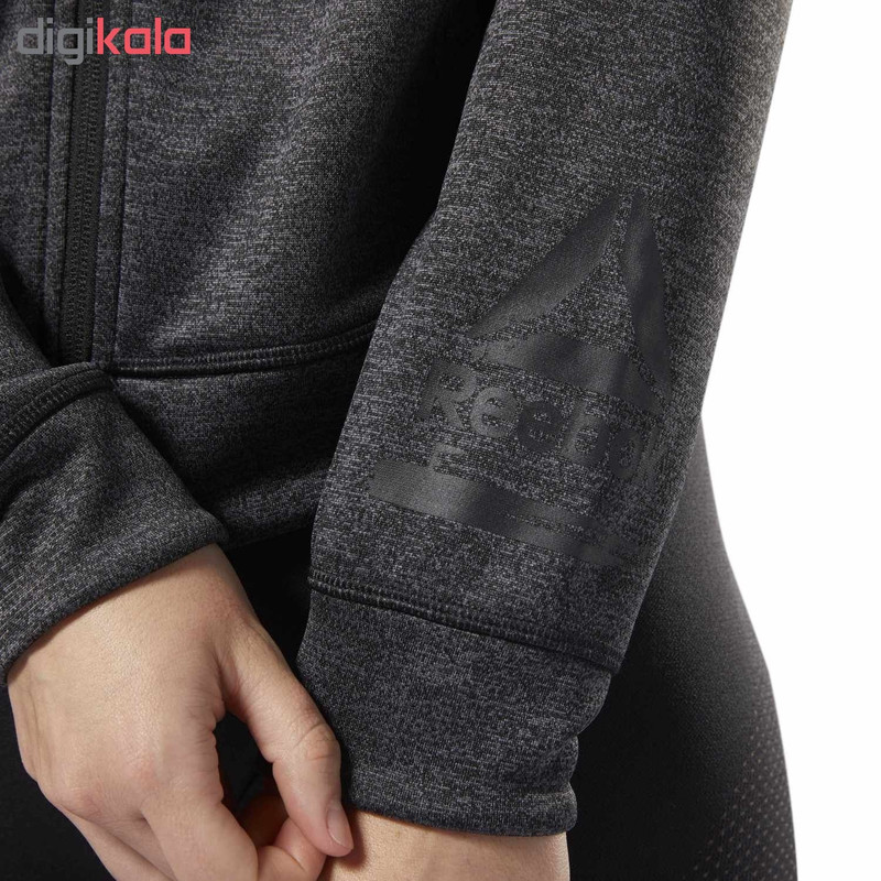 هودی زنانه ریباک مدل READY THERMOWARM ZIPPER TOP - D95028