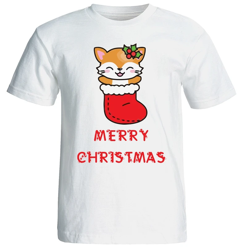 تی شرت زنانه طرح کریسمس 15509