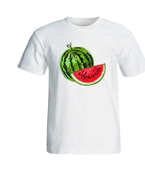 تی شرت آستین کوتاه زنانه طرح هندوانه یلدا کد 4941