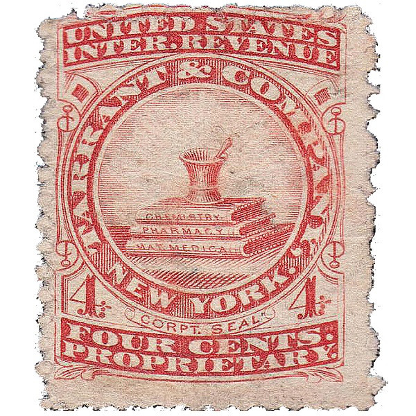تمبر یادگاری مدل مهر نخورده مالیاتی سال 1861 کد RS241c
