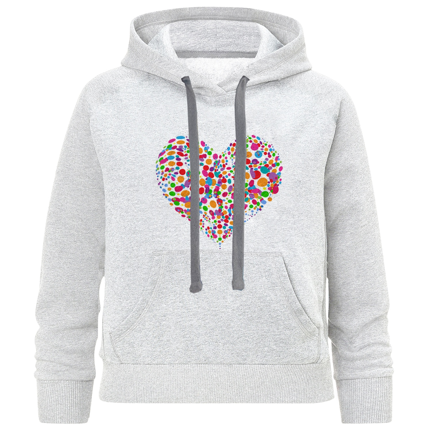 هودی دخترانه طرح ColorFull Heart کد C72