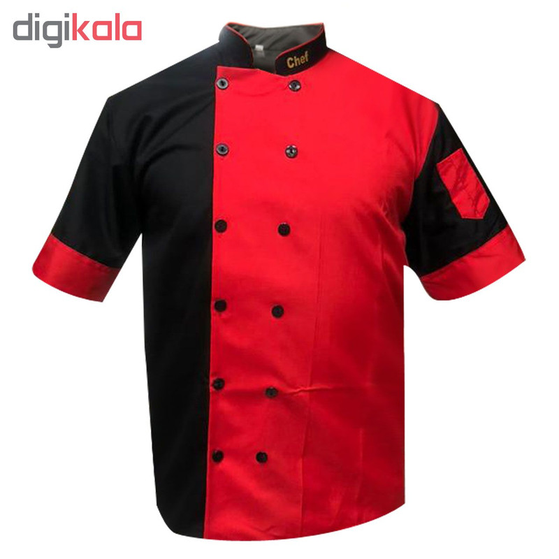 لباس کار مدل CHEF1 رنگ قرمز