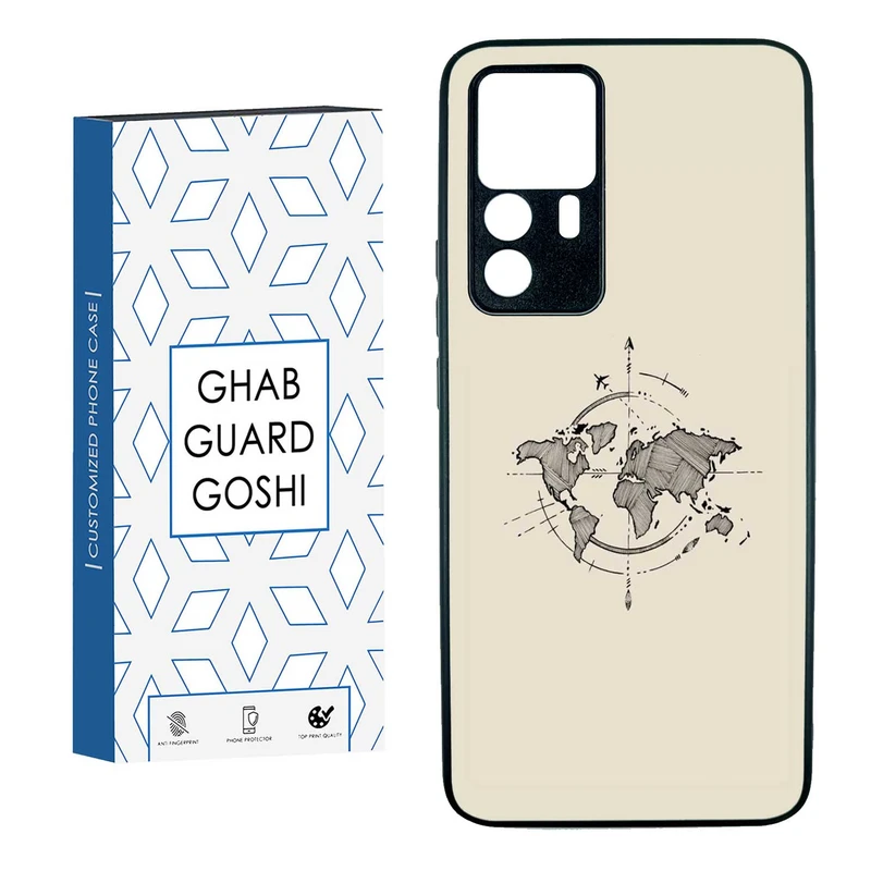 کاور قاب گارد گوشی طرح نقشه کد TPUBA-175 مناسب برای گوشی موبایل شیائومی  MI 12T / 12T PRO  