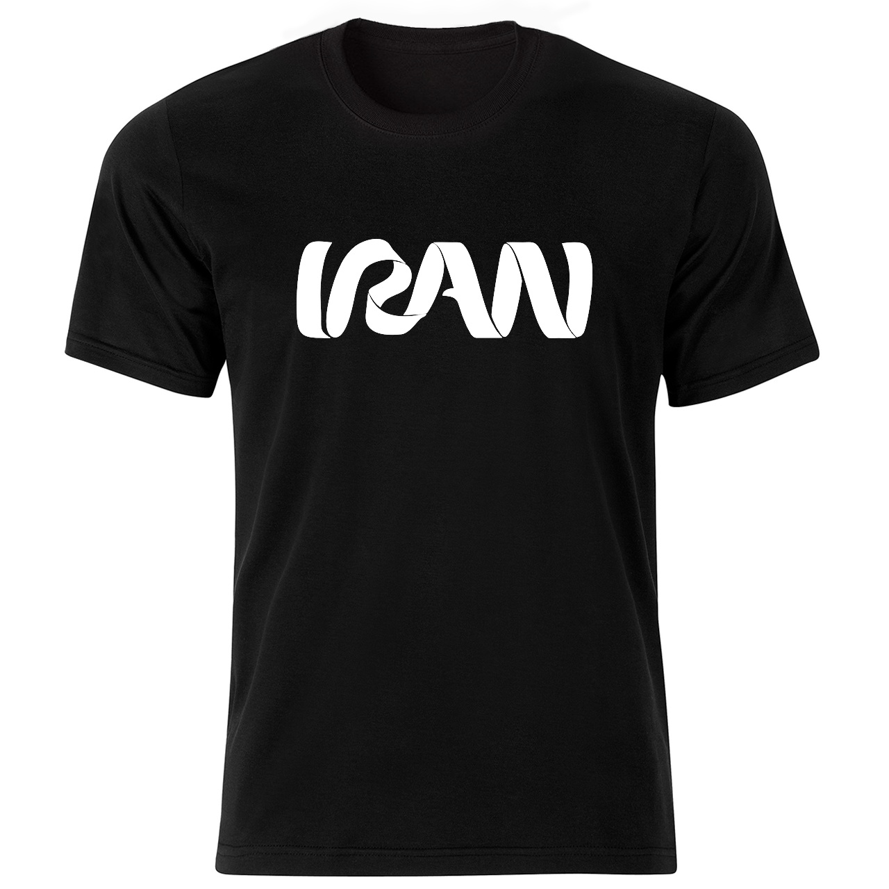 تی شرت آستین کوتاه مردانه طرح ایران کد 2132bw