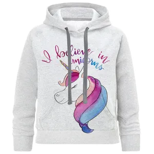 هودی دخترانه طرح تک شاخ کد S78