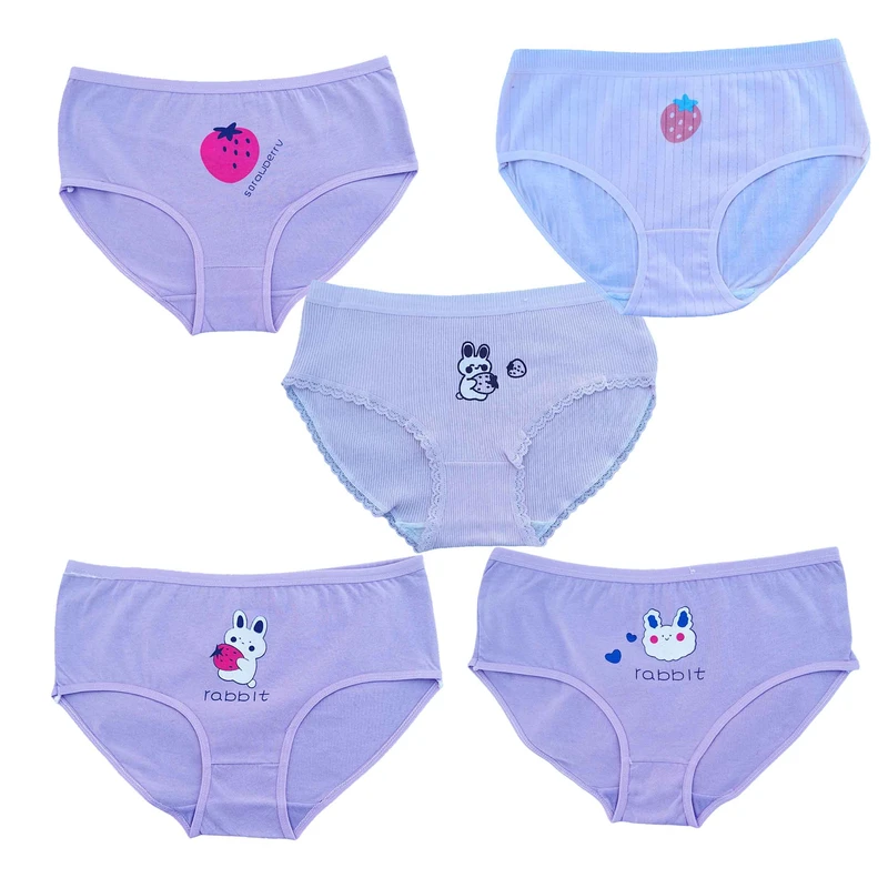 شورت زنانه مدل نخی ضد حساسیت مجموعه 5 عددی