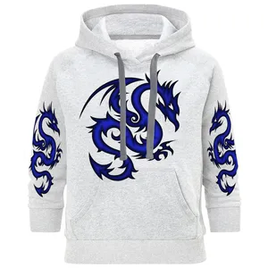 هودی مردانه طرح اژدهای آبی کد B14