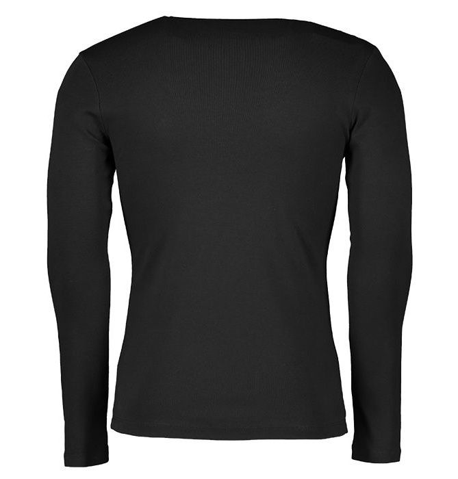 تی شرت مردانه سیاوود مدل CNECK-LS-B 32805 S0006 رنگ مشکی