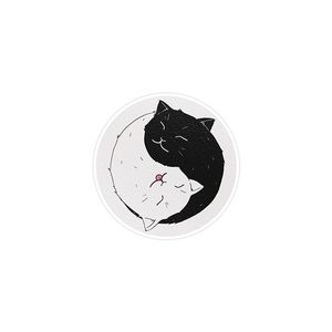 نقد و بررسی استیکر لپ تاپ ماسا دیزاین طرح گربه سیاه و سفید مدل STK781 توسط خریداران