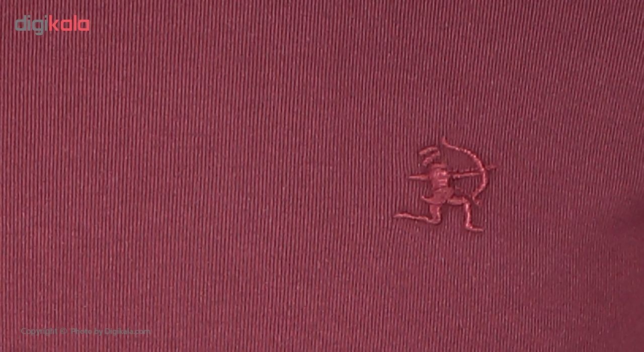 تی شرت مردانه سیاوود مدل CNECK-LS-B 32805 R0188 رنگ زرشکی