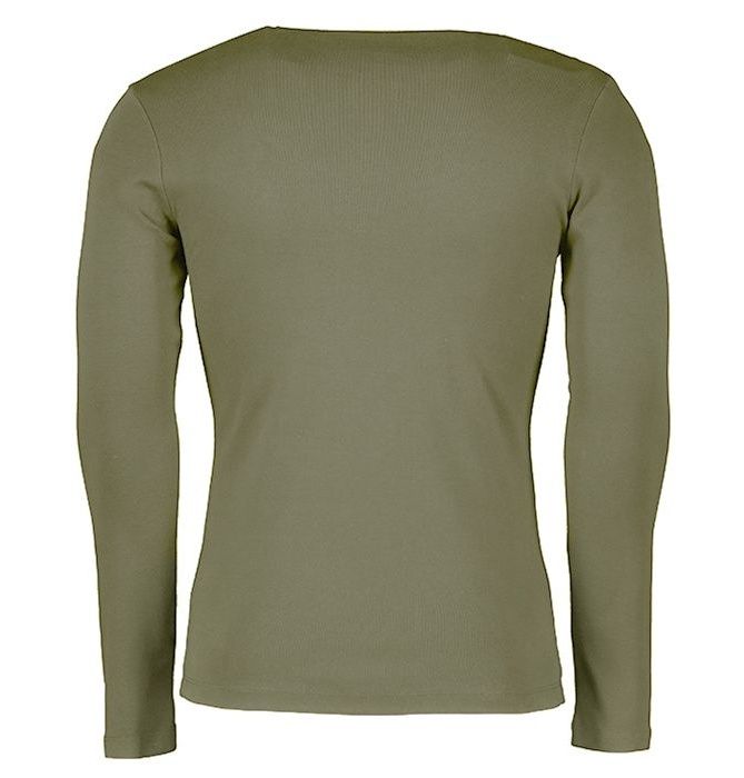 تی شرت مردانه سیاوود مدل CNECK-LS-B 32805 G0206 رنگ زیتونی