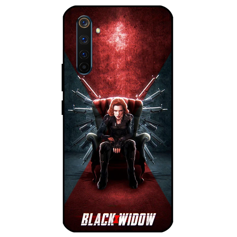 کاور مگافون طرح بیوه سیاه مدل 5423 مناسب برای گوشی موبایل ریلمی 6 Pro    