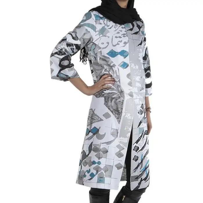 مانتو زنانه پارسی طرح سیاه مشق