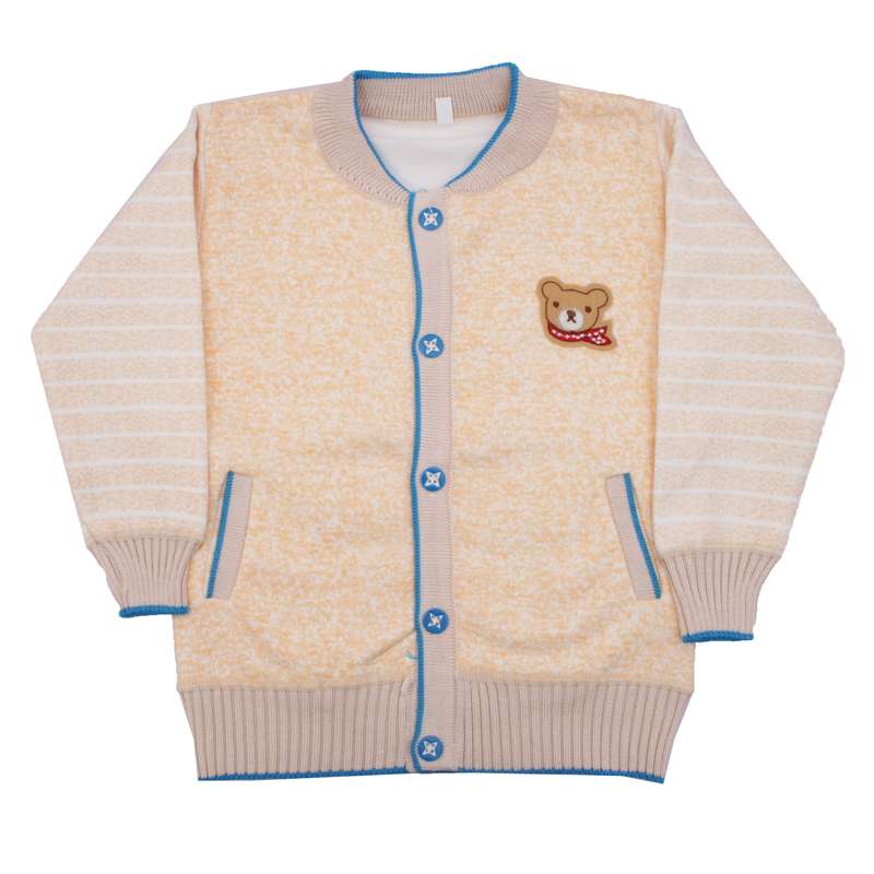 ژاکت پسرانه کد 958062 رنگ کرم ژاکت پسرانه کد 958062 رنگ کرم