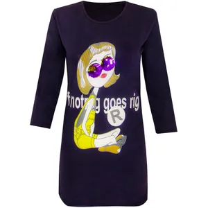 تونیک زنانه مدل Glasses رنگ بنفش