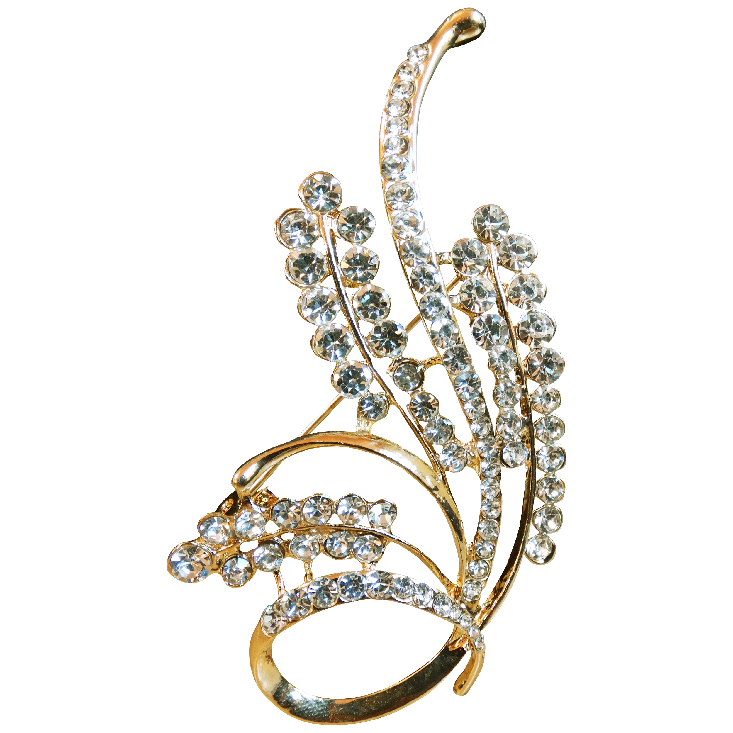 گل سینه مدل Gold Branch کد 4590 تک سایز