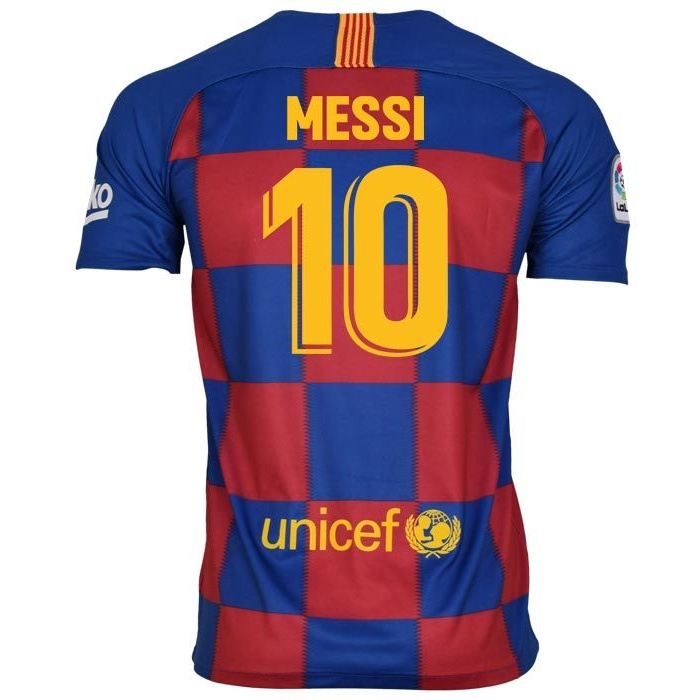 پیراهن ورزشی مردانه طرح مسی مدل بارسلونا home19-20 به همراه تگ