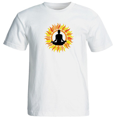 تی شرت  زنانه طرح یوگا کد 12882