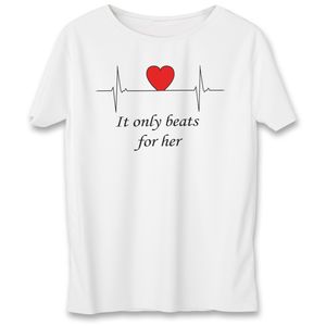 نقد و بررسی تی شرت زنانه به رسم طرح ضربان قلب کد 575 توسط خریداران