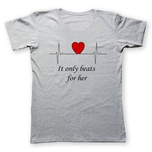 نقد و بررسی تی شرت زنانه به رسم طرح ضربان قلب کد 475 توسط خریداران