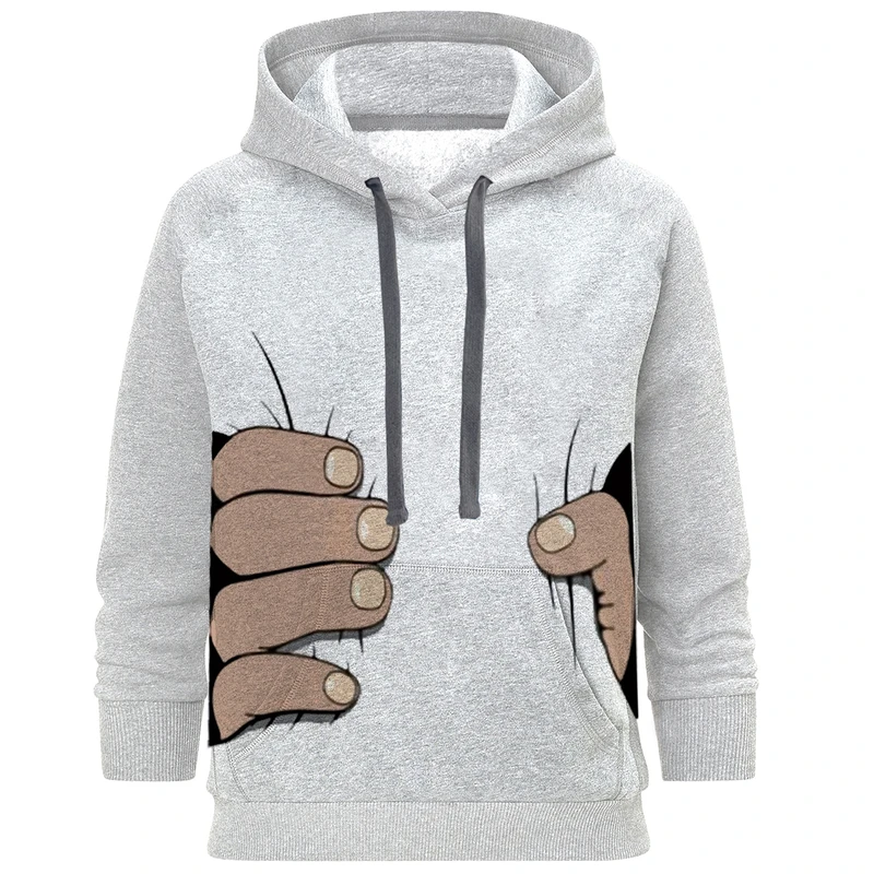 هودی مردانه طرح دست سه بعدی کد S189