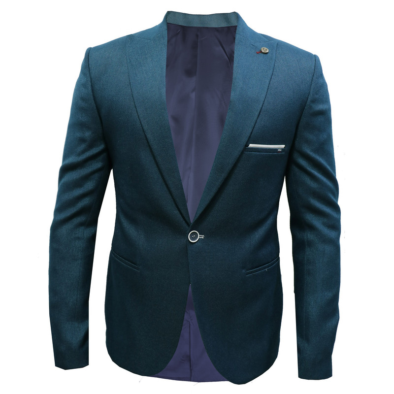 کت تک مردانه مدل blue-green wide cont