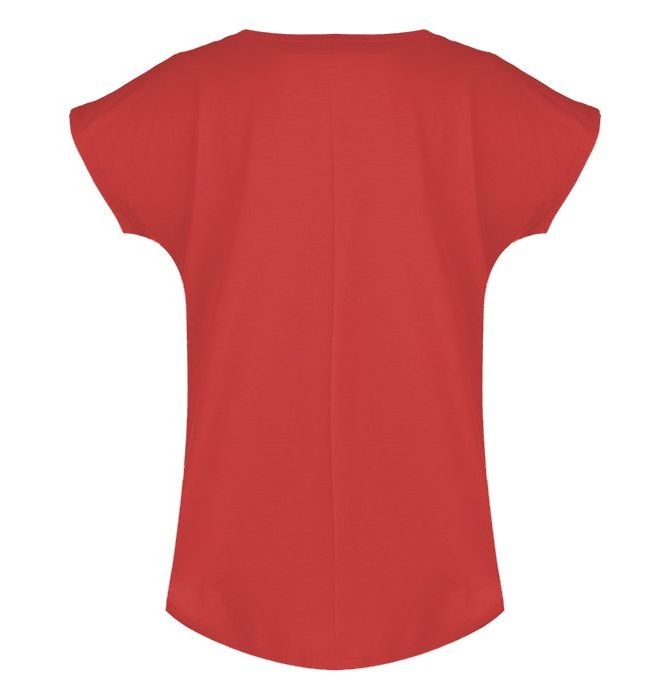 تی شرت زنانه افراتین کد 2514 رنگ قرمز -  - 4