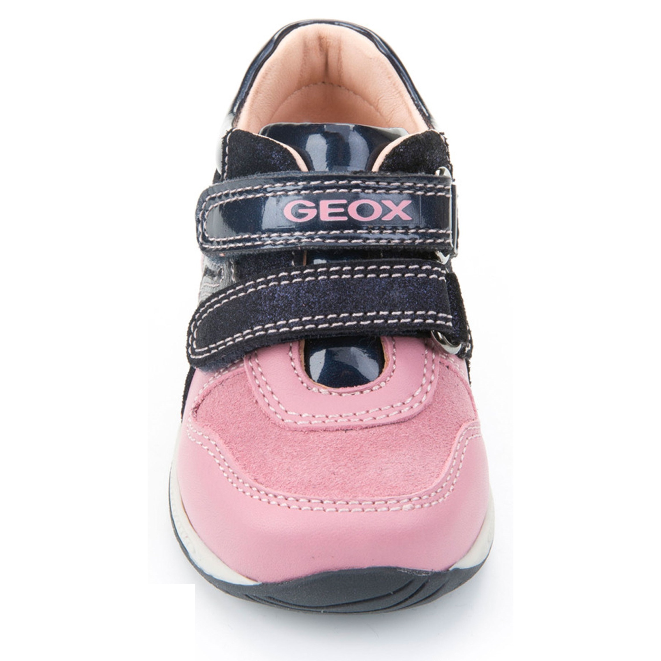 کفش چسبی نوزادی دخترانه - جی اوکس - سرمه اي و صورتي - 5