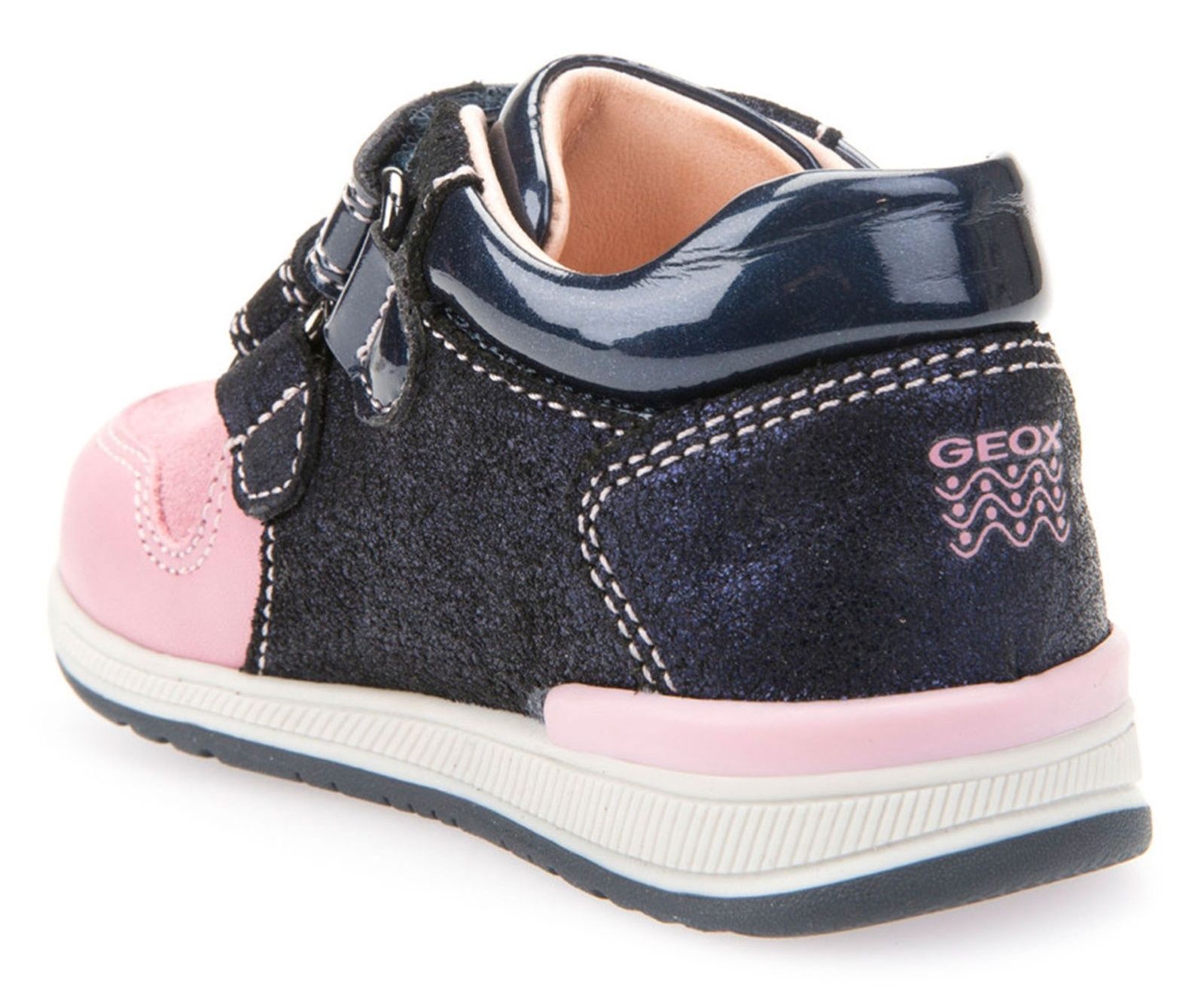 کفش چسبی نوزادی دخترانه - جی اوکس - سرمه اي و صورتي - 6
