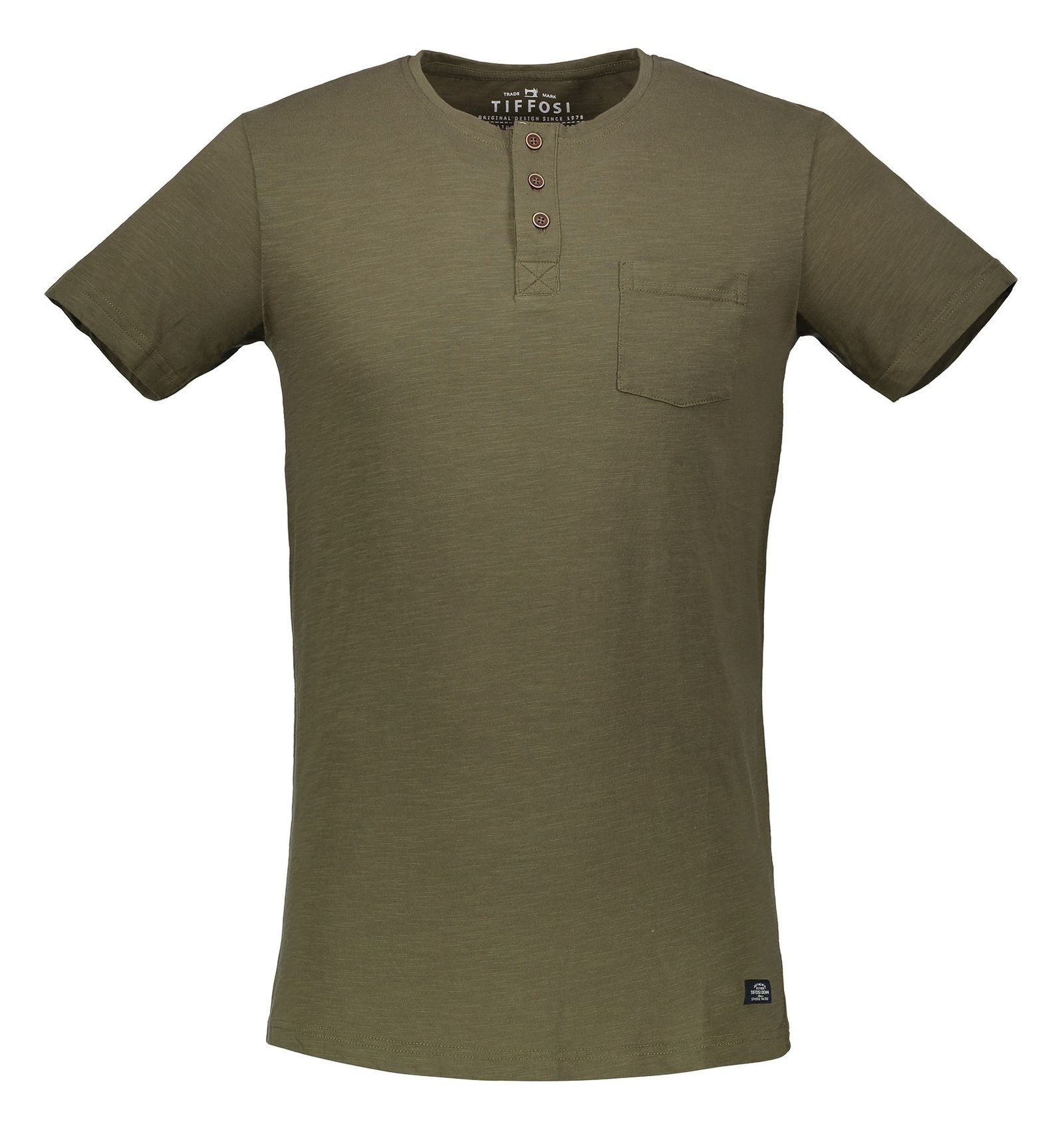 تی شرت نخی مردانه - تیفوسی - سبز - 1