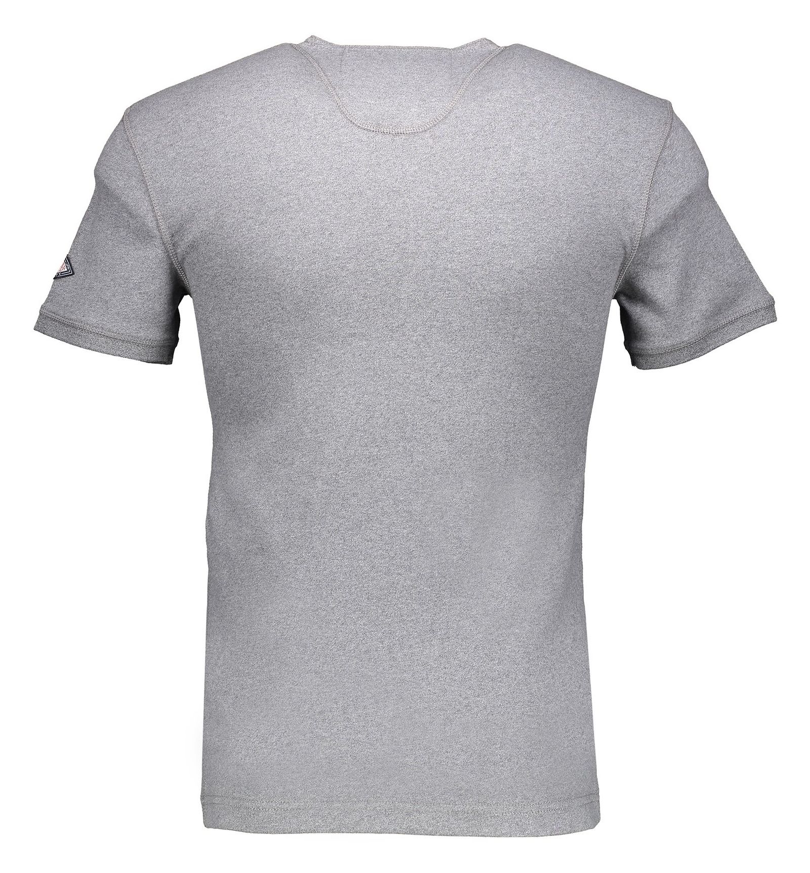 تی شرت نخی مردانه - سوپردرای - طوسي روشن - 3