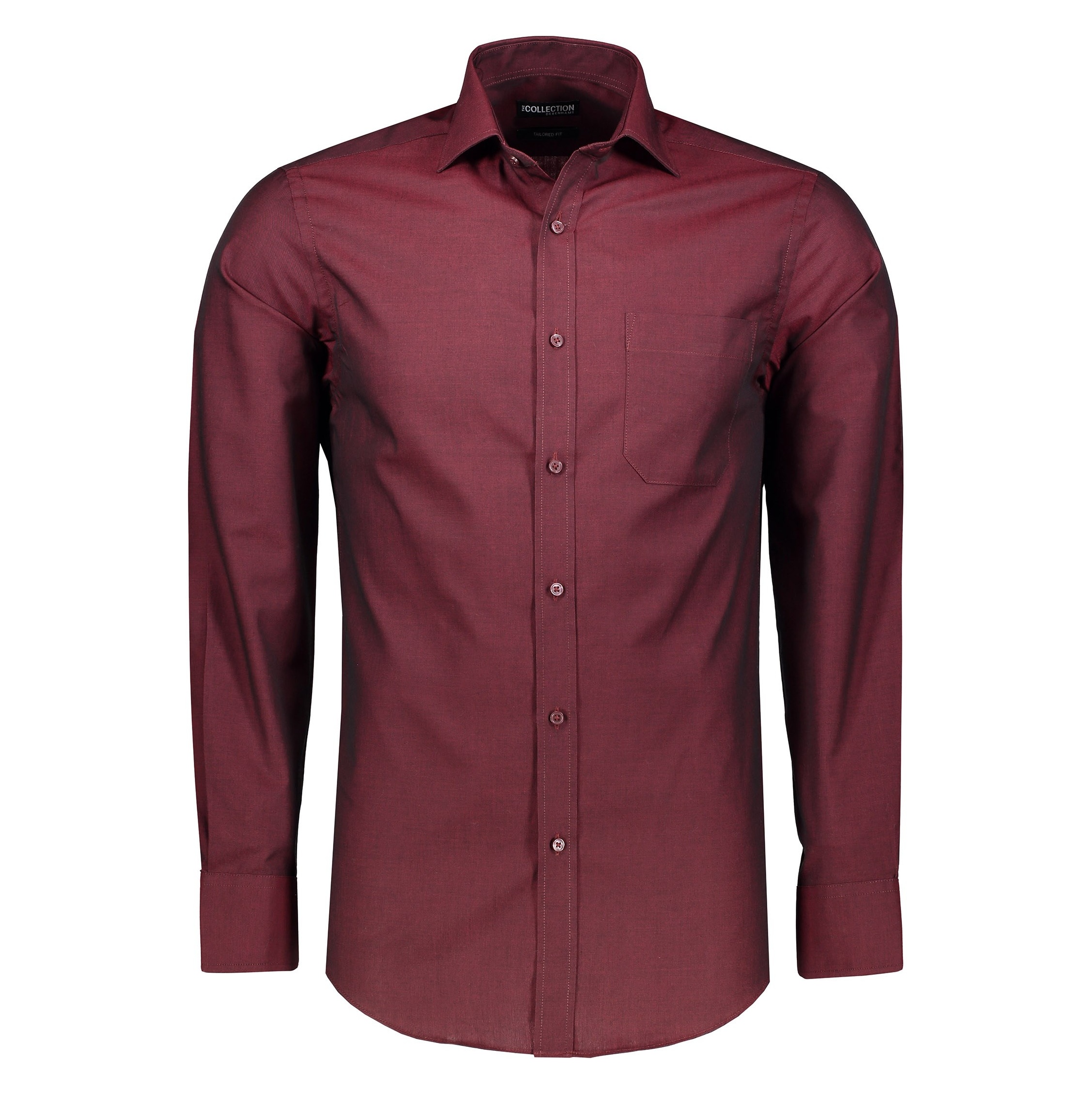 پیراهن رسمی مردانه - کالکشن - قرمز جيگري - 1