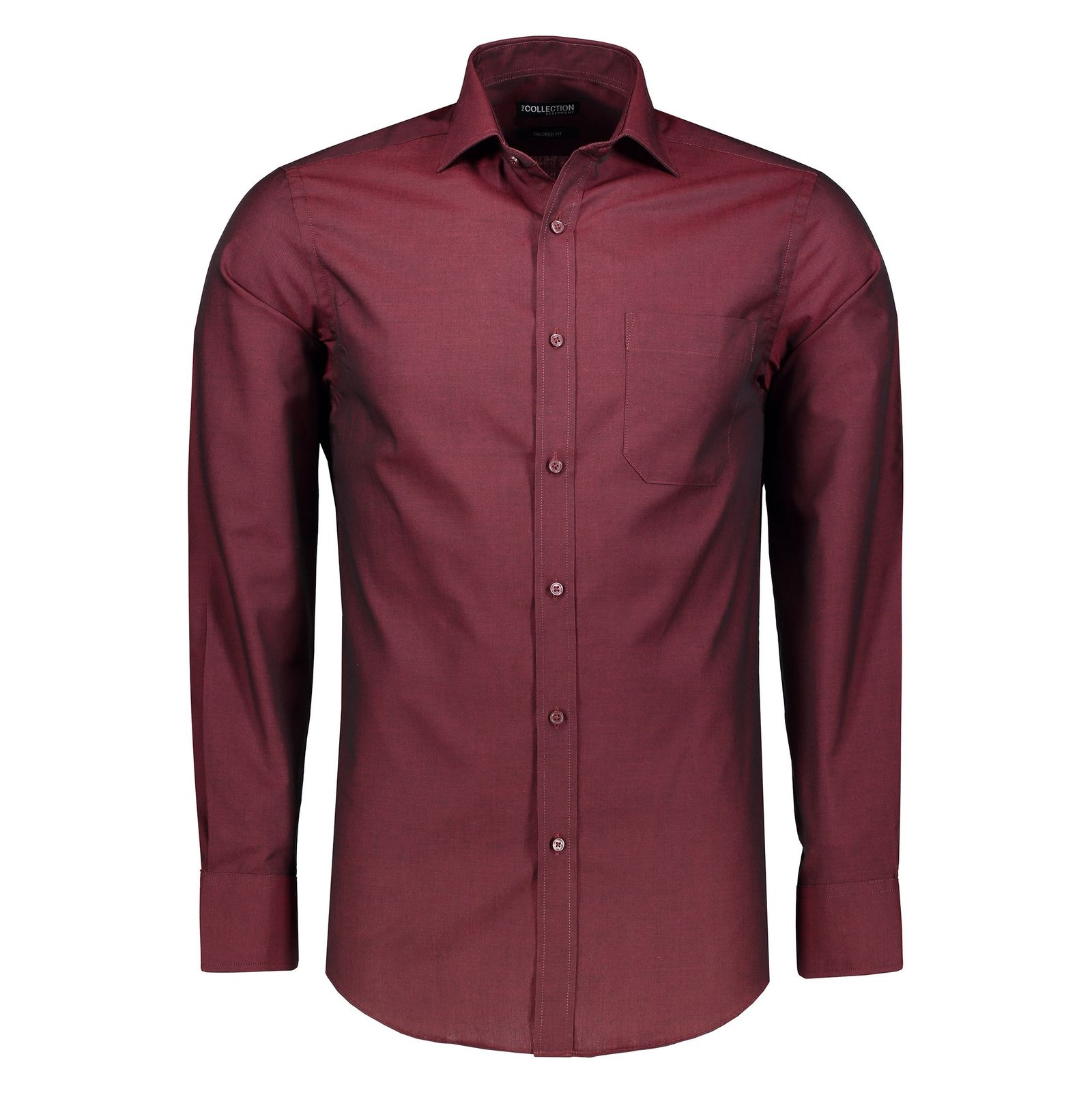 پیراهن رسمی مردانه - کالکشن - قرمز جيگري - 7