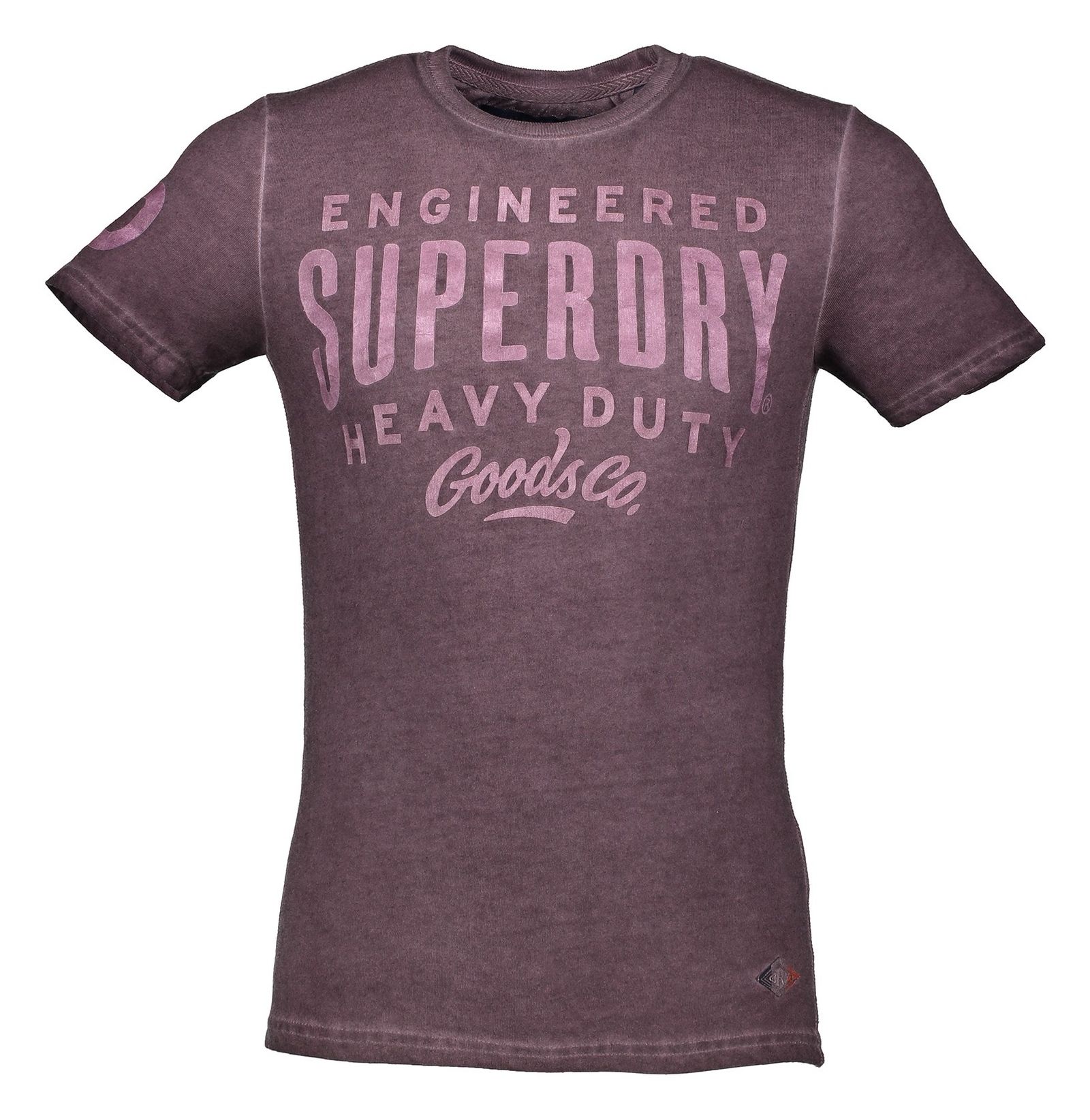 تی شرت نخی مردانه - سوپردرای - زرشکي - 1