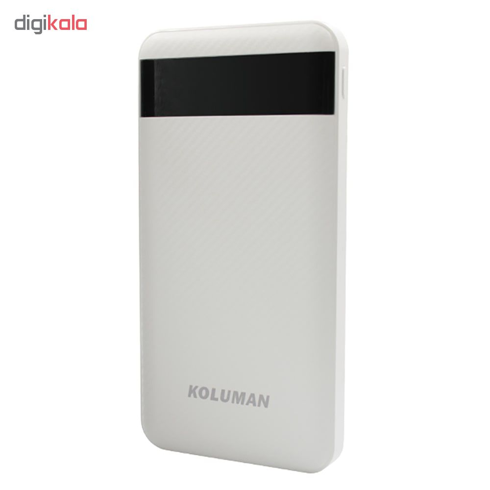 شارژر همراه کلومن مدل KP-110 ظرفیت 10000 میلی آمپر ساعت به همراه کابل تبدیل microUSB