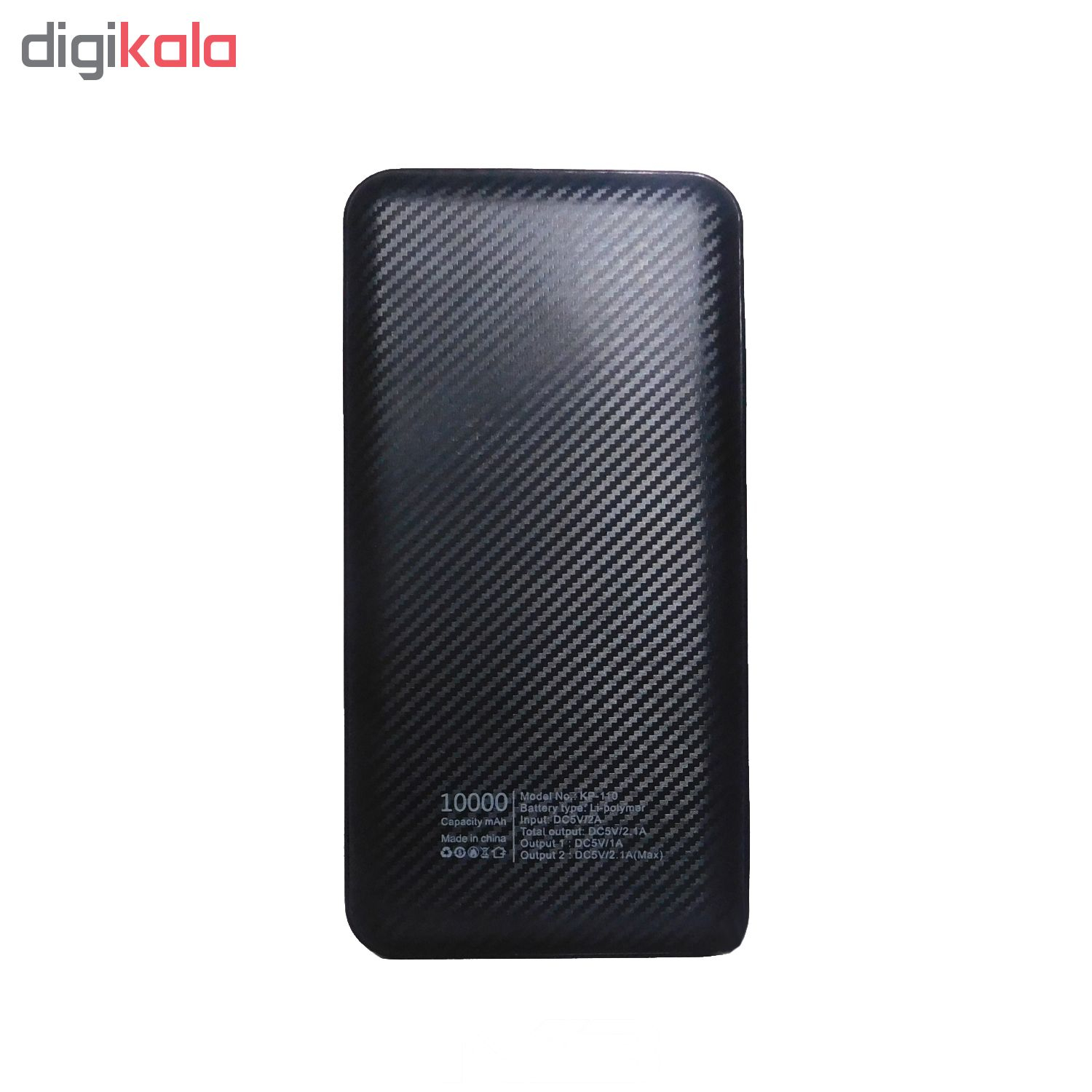 شارژر همراه کلومن مدل KP-110 ظرفیت 10000 میلی آمپر ساعت به همراه کابل تبدیل microUSB
