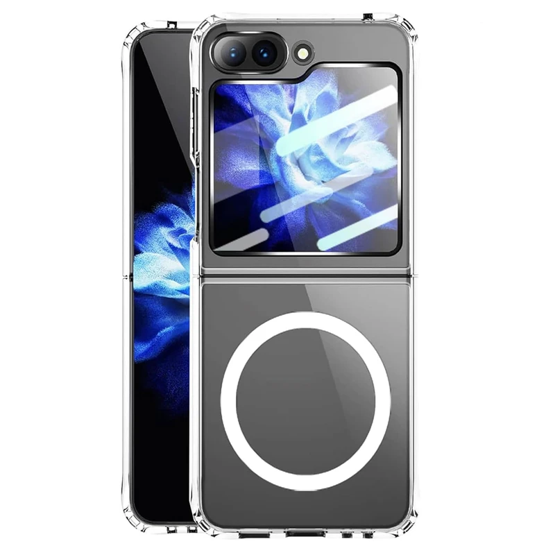 کاور گوف مدل Clear Magnetic مناسب برای گوشی موبایل سامسونگ Galaxy Z Flip 6