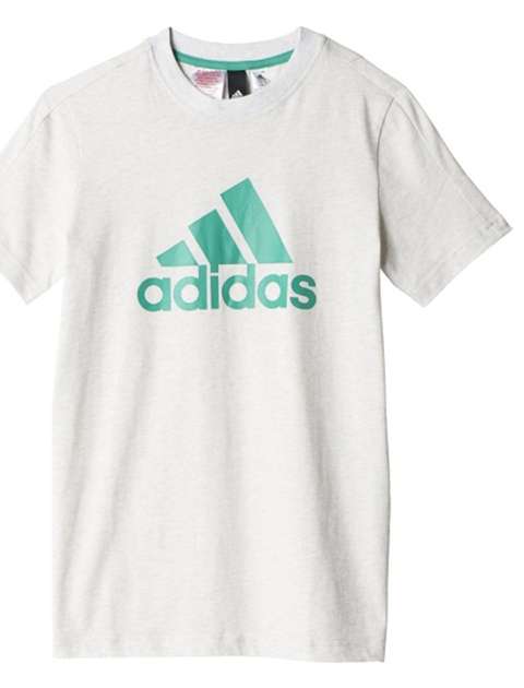 تی شرت نخی یقه گرد پسرانه YB Logo - آدیداس