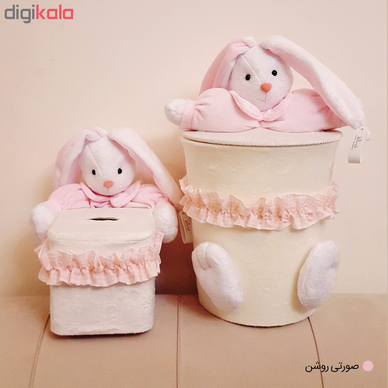ست سطل و جادستمال اتاق کودک طرح خرگوش رابیت