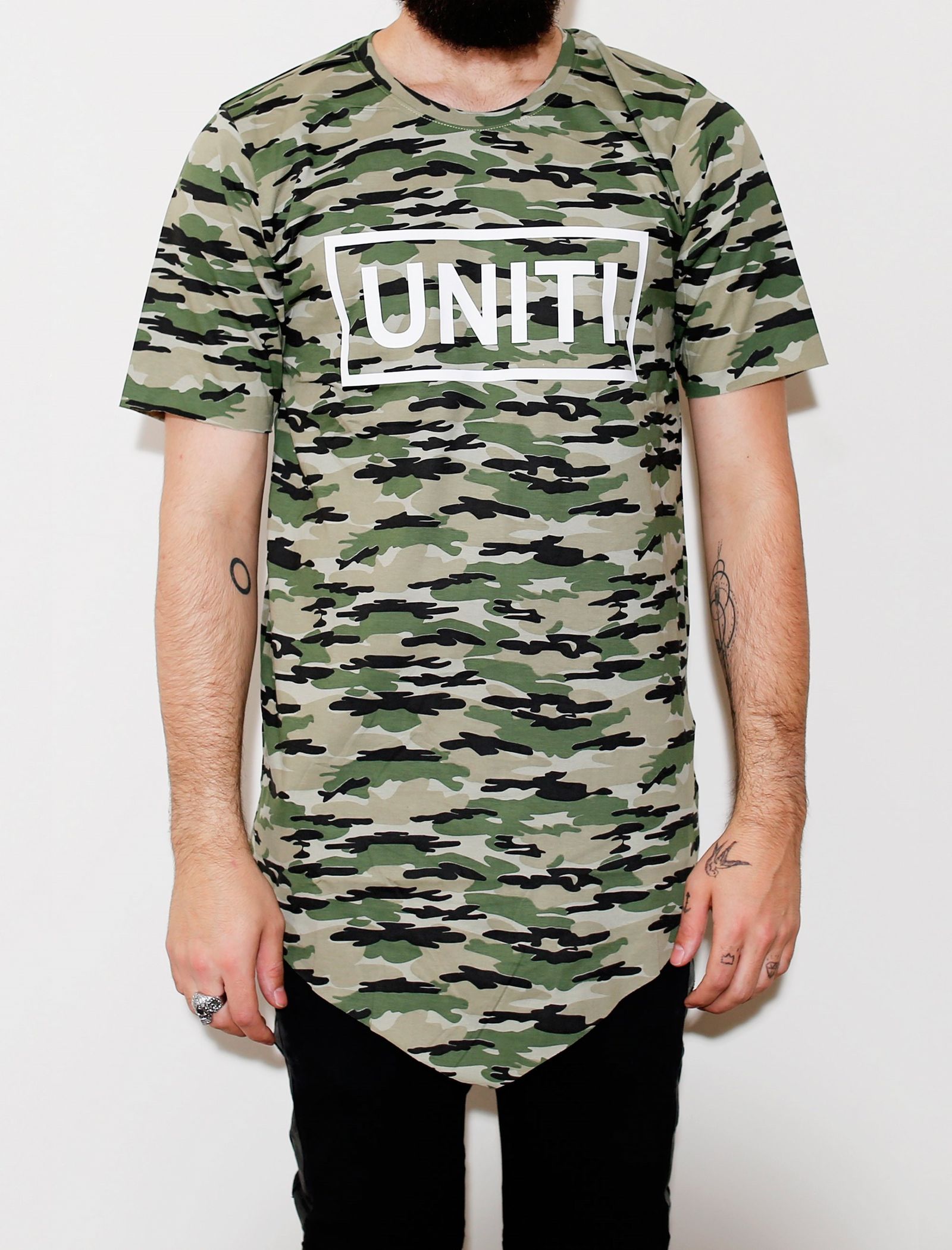 تی شرت نخی یقه گرد مردانه Army - یونیتی - سبز - 6