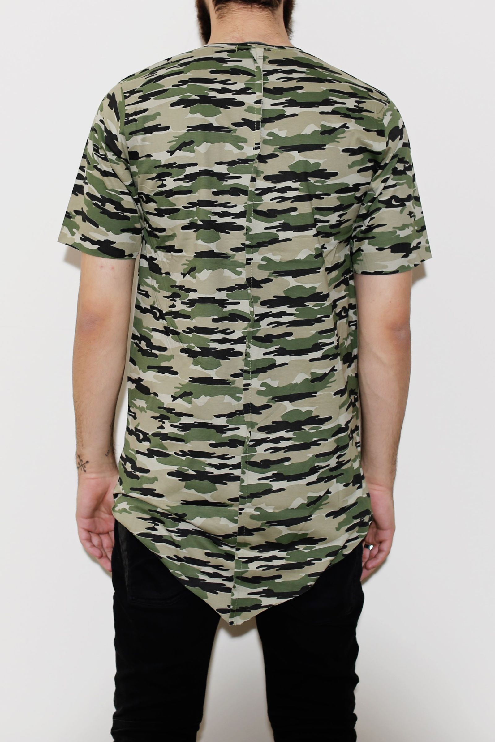 تی شرت نخی یقه گرد مردانه Army - یونیتی - سبز - 7