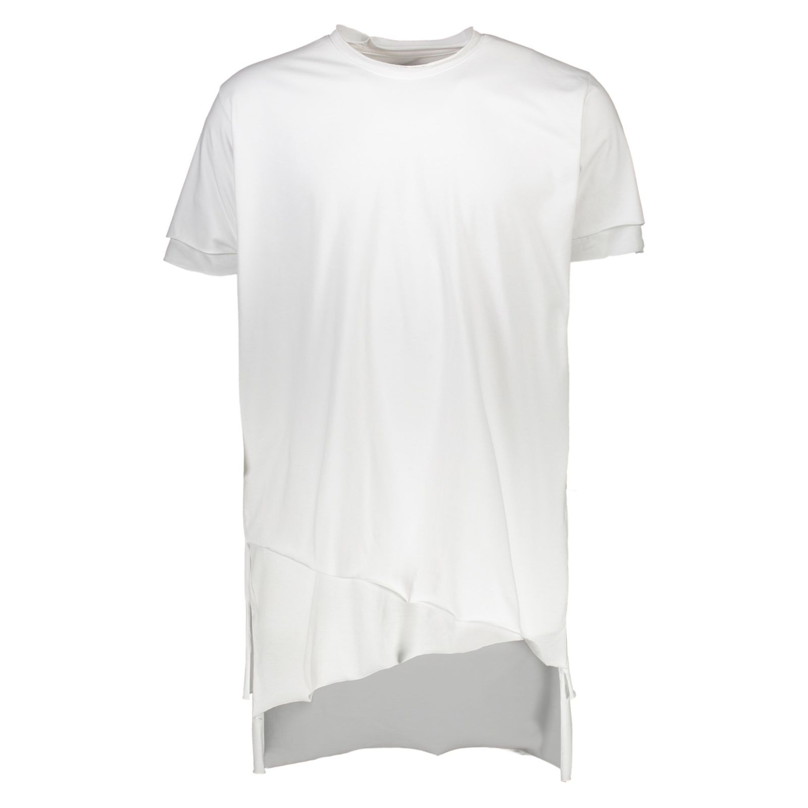 تی شرت ویسکوز یقه گرد مردانه Double Layer - یونیتی - سفيد - 1