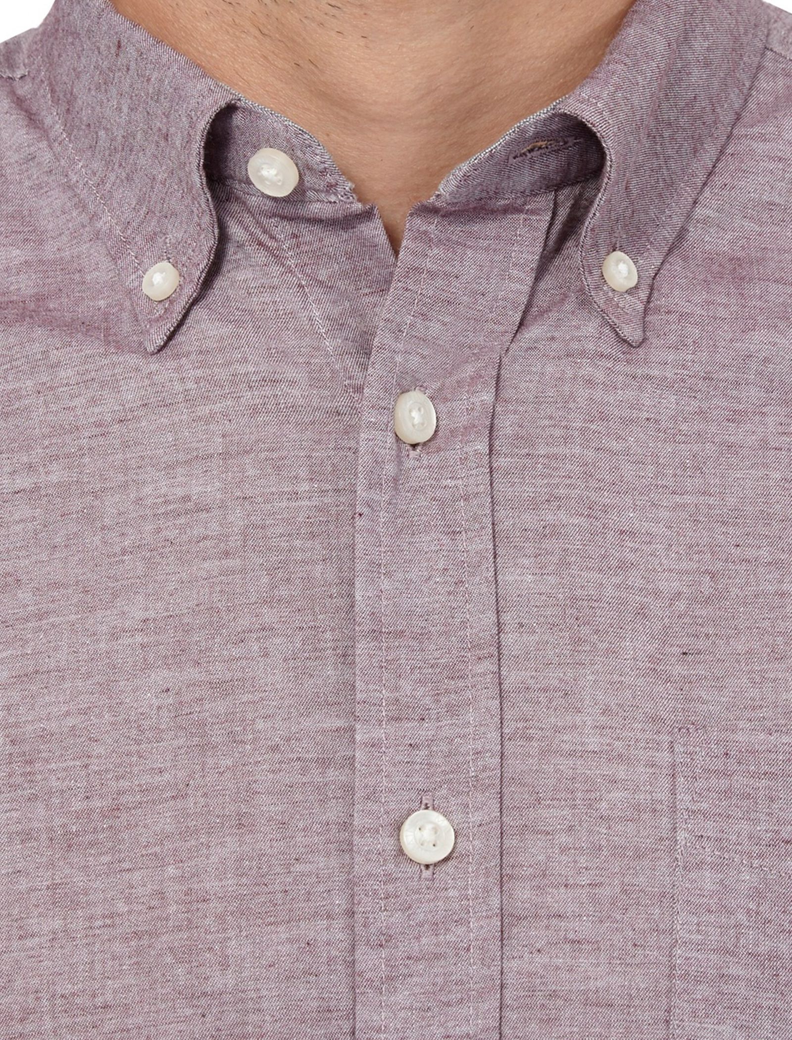 پیراهن نخی مردانه - مین نیو اینگلند - بنفش - 7
