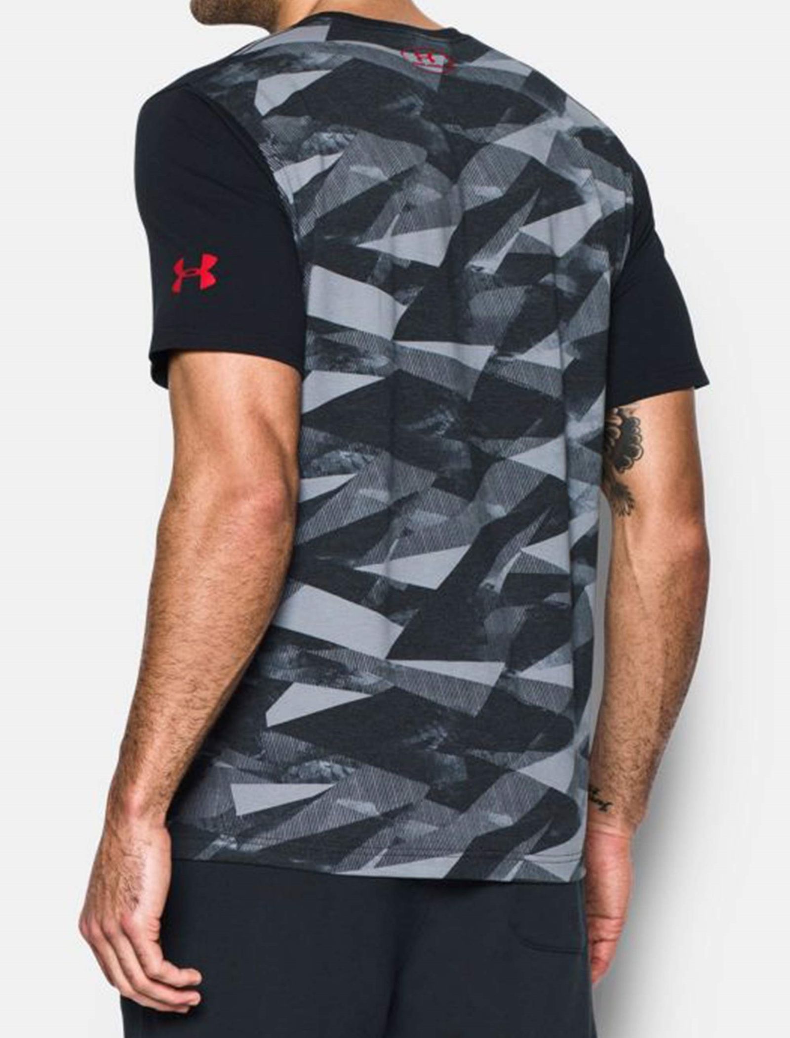 تی شرت ورزشی نخی مردانه - آندر آرمور - مشکي - 5