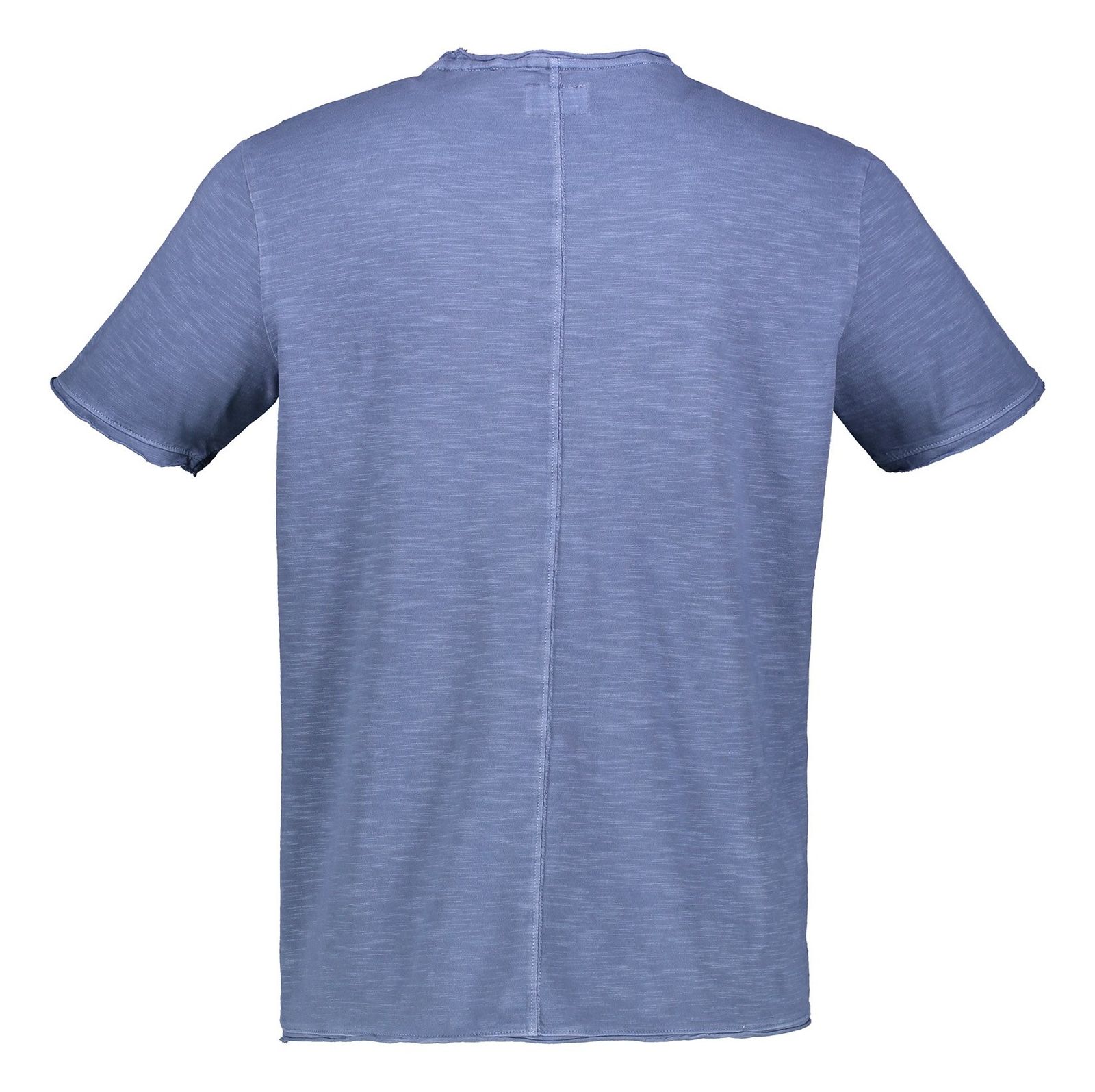 تی شرت نخی آستین کوتاه مردانه - مانگو - نيلي  - 3
