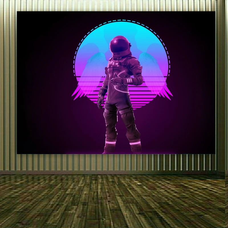 تابلو بوم طرح نئون مدل فضانورد کد FP104617