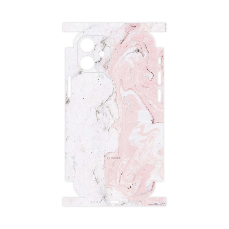 برچسب پوششی ماهوت مدل Blanco-Pink-Marble-FullSkin مناسب برای گوشی موبایل اپل iPhone 12 mini