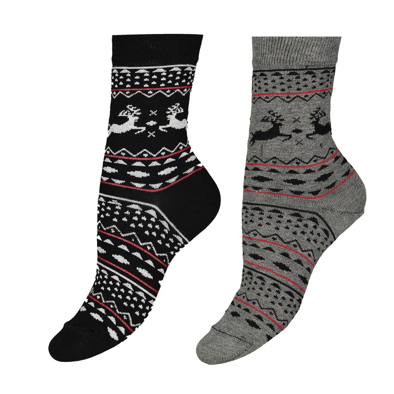 جوراب زنانه مدل گوزن کد 206/1 بسته 2 عددی