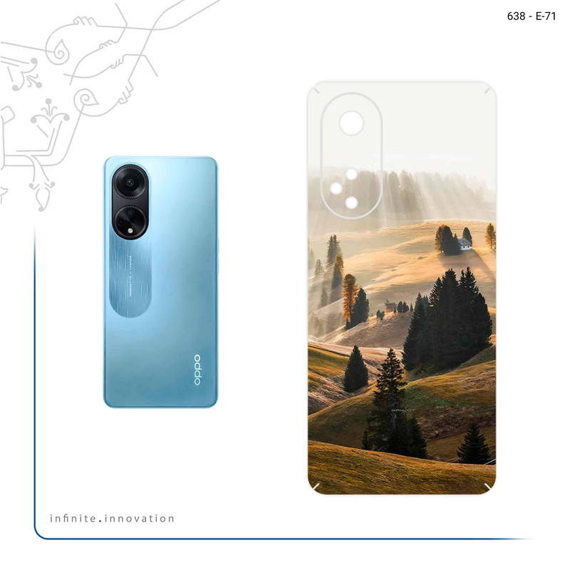 برچسب پوششی ماهوت مدل Foggy Plain مناسب برای گوشی موبایل اپو A98