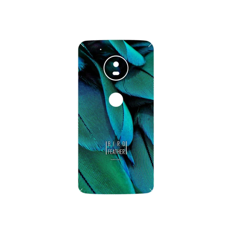 برچسب پوششی ماهوت مدل Green Feather مناسب برای گوشی موبایل موتورولا Moto G5